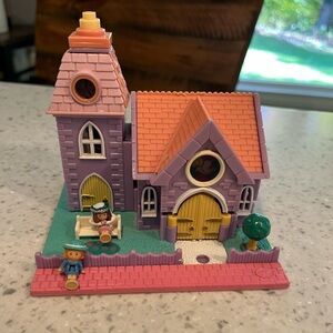 Polly Pocket Light Up WEDDING CHAPEL‎ Church Playset 1993 Vintage Bluebird